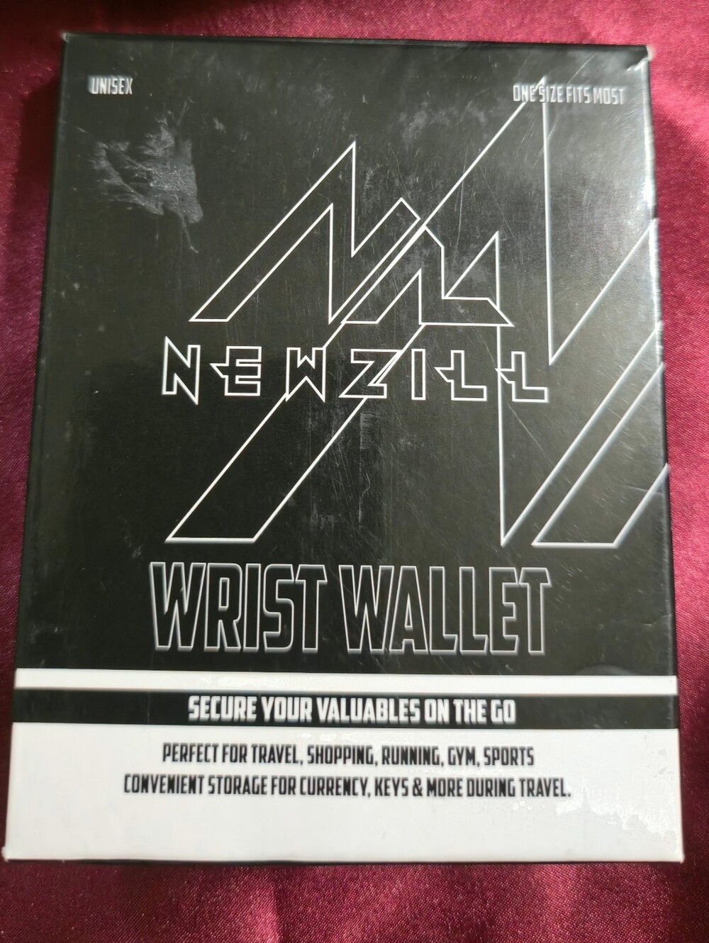 NIB Black Unisex Newzill Wrist Wallet